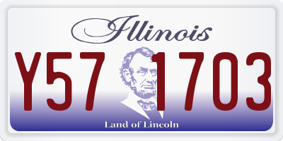 IL license plate Y571703