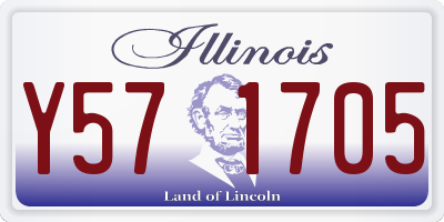IL license plate Y571705