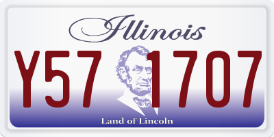 IL license plate Y571707