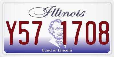 IL license plate Y571708