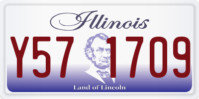 IL license plate Y571709