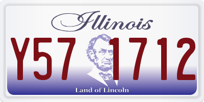 IL license plate Y571712