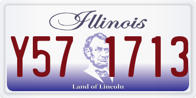 IL license plate Y571713