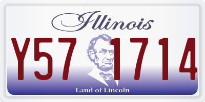 IL license plate Y571714