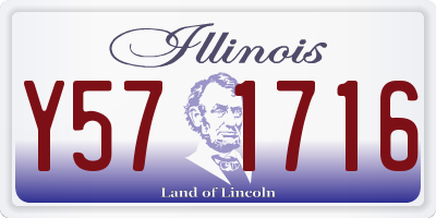 IL license plate Y571716