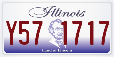 IL license plate Y571717