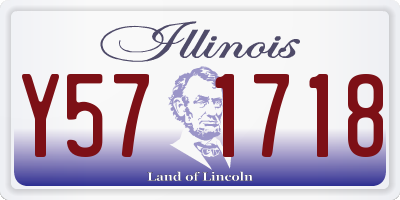 IL license plate Y571718