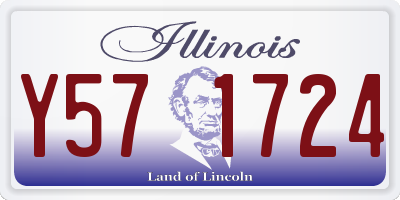 IL license plate Y571724
