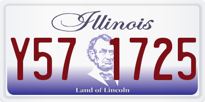 IL license plate Y571725