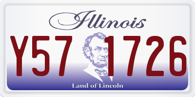 IL license plate Y571726
