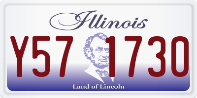 IL license plate Y571730