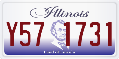 IL license plate Y571731