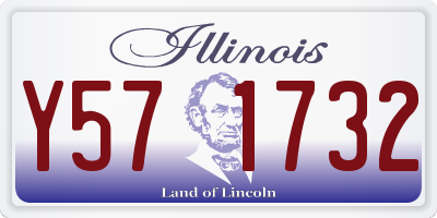 IL license plate Y571732