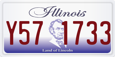 IL license plate Y571733