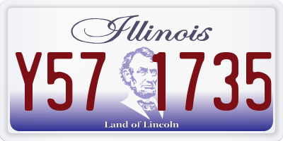 IL license plate Y571735