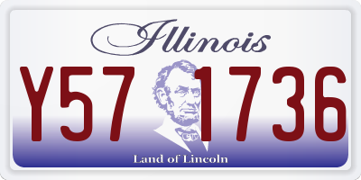 IL license plate Y571736