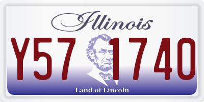 IL license plate Y571740