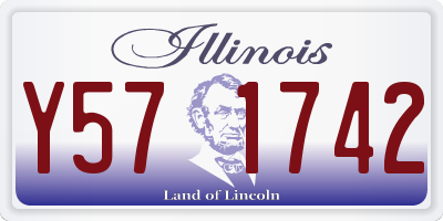 IL license plate Y571742