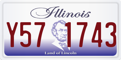 IL license plate Y571743