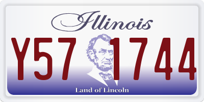 IL license plate Y571744