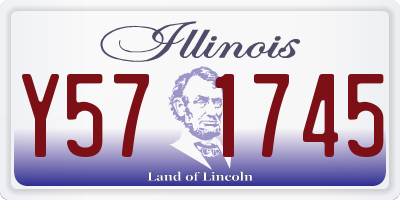 IL license plate Y571745