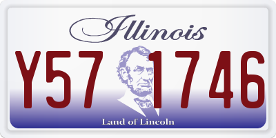 IL license plate Y571746