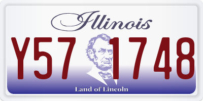 IL license plate Y571748