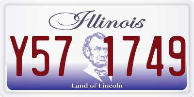 IL license plate Y571749