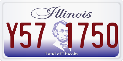 IL license plate Y571750