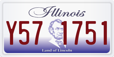 IL license plate Y571751