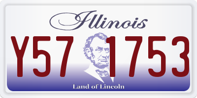 IL license plate Y571753