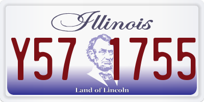 IL license plate Y571755