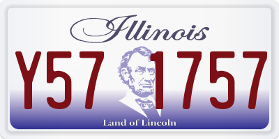 IL license plate Y571757