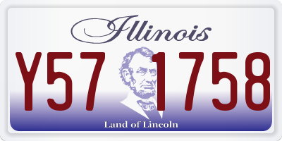 IL license plate Y571758