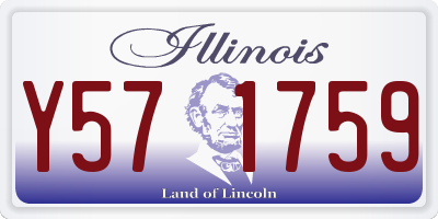 IL license plate Y571759