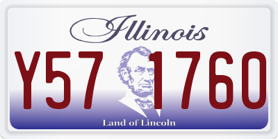 IL license plate Y571760