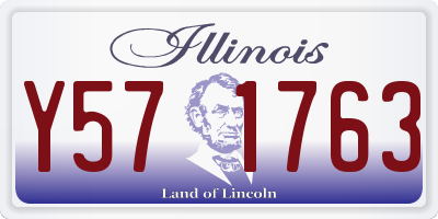 IL license plate Y571763