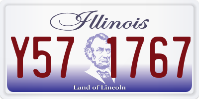 IL license plate Y571767
