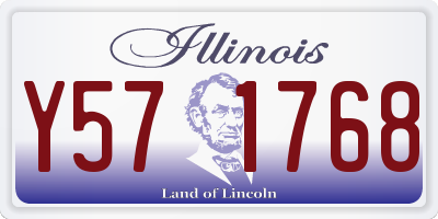 IL license plate Y571768