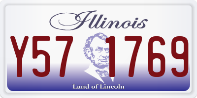 IL license plate Y571769