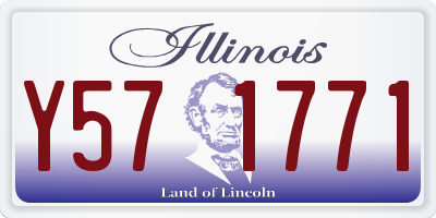 IL license plate Y571771
