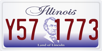 IL license plate Y571773