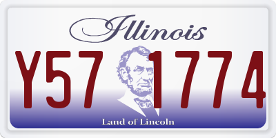 IL license plate Y571774