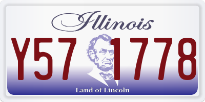 IL license plate Y571778