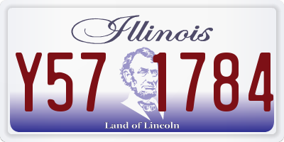 IL license plate Y571784
