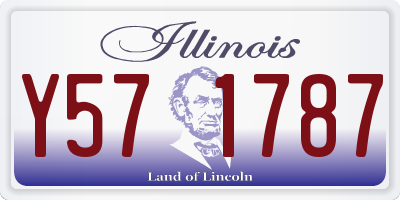 IL license plate Y571787
