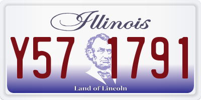 IL license plate Y571791