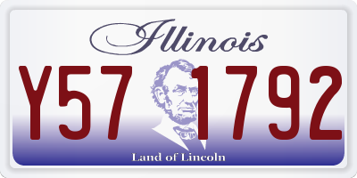 IL license plate Y571792