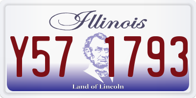 IL license plate Y571793