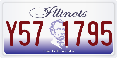 IL license plate Y571795